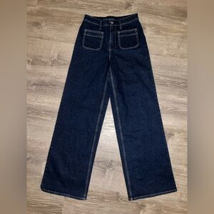 Free Assembly Dark Blue Jeans